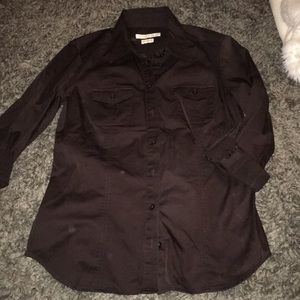 Chocolate Brown Old Navy size M button down